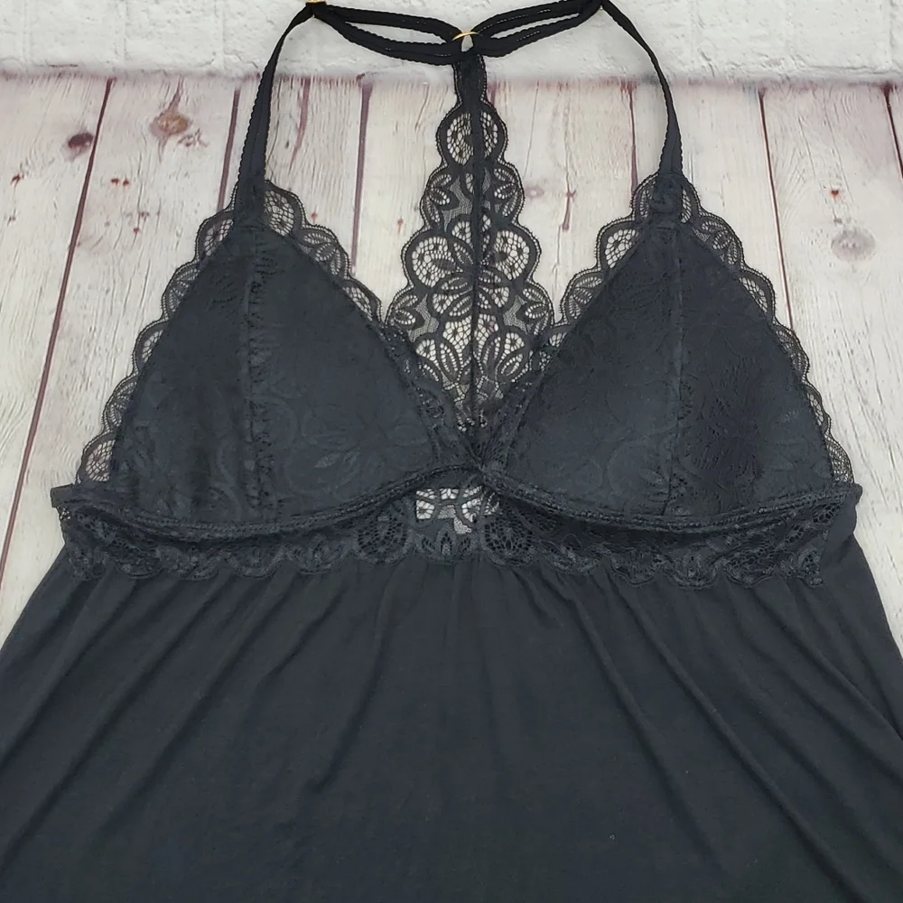 Daisy Fuentes Women  Chemise Teddy Babydoll Soft Stretch Mother Day Black Sz 1X - Picture 15 of 17